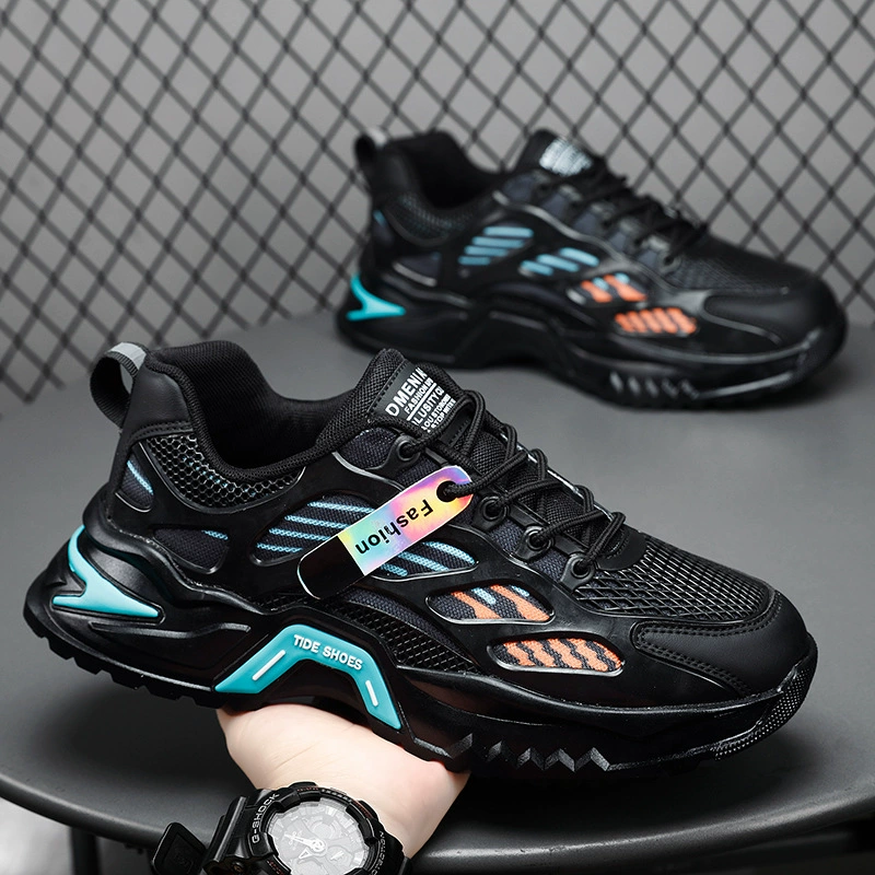 Herren Mesh-Laufschuhe 2026 Winter Atmungsaktiv Bequeme Dicksohle Dad-Sneaker · MOHE China shoe factory