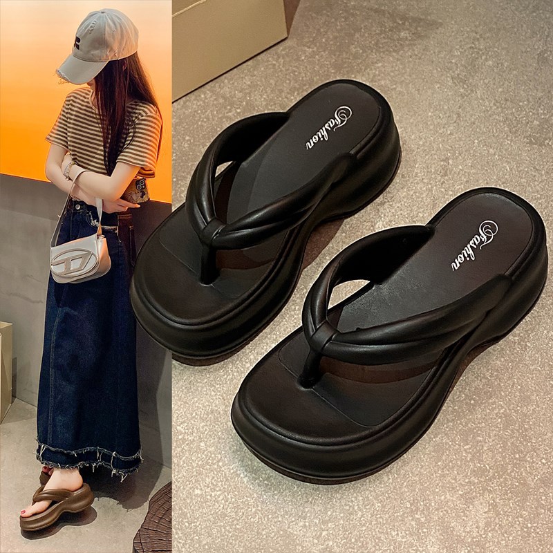 Women's Thick Sole Flip Flops · YANYAN China shoe factory