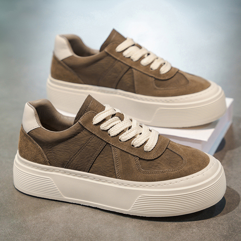 Men's Leather Hidden Heel Skate Shoes · YANYAN China shoe factory