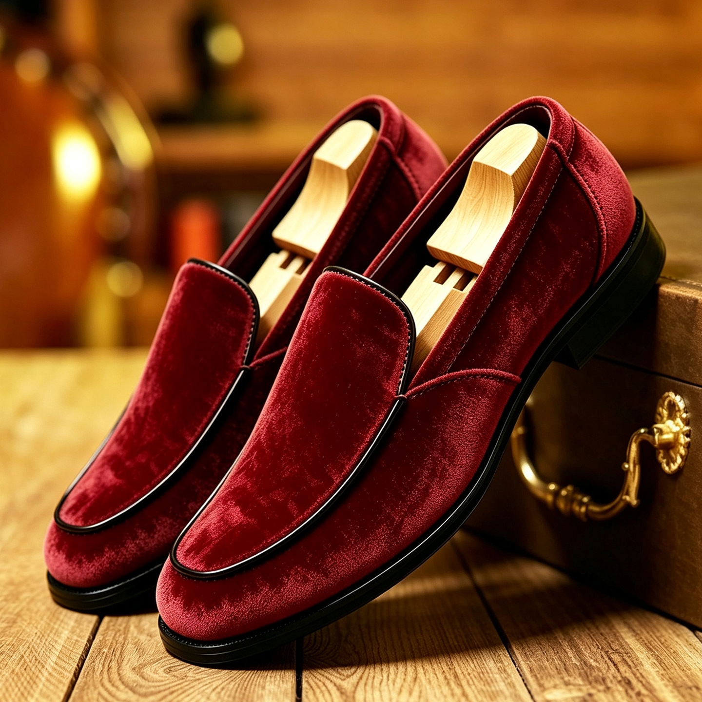 Men's Suede Slip-On Leather Loafers · YANYAN China shoe factory
