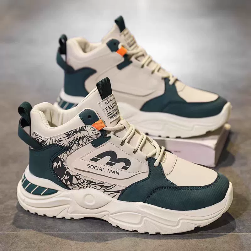 Herren Mode Schuhe 2026 Winter High-Top Lauf Sneaker Jugend Trend Höhenvergrößerung Dad Schuhe