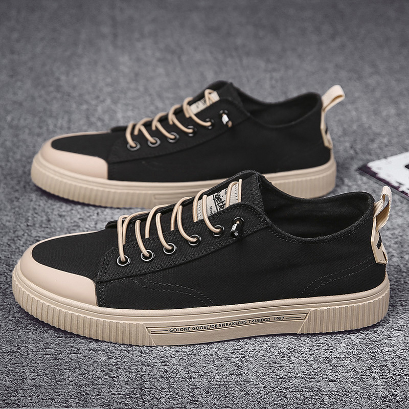Men's Low-Top Breathable Canvas Shoes · YANYAN China shoe factory