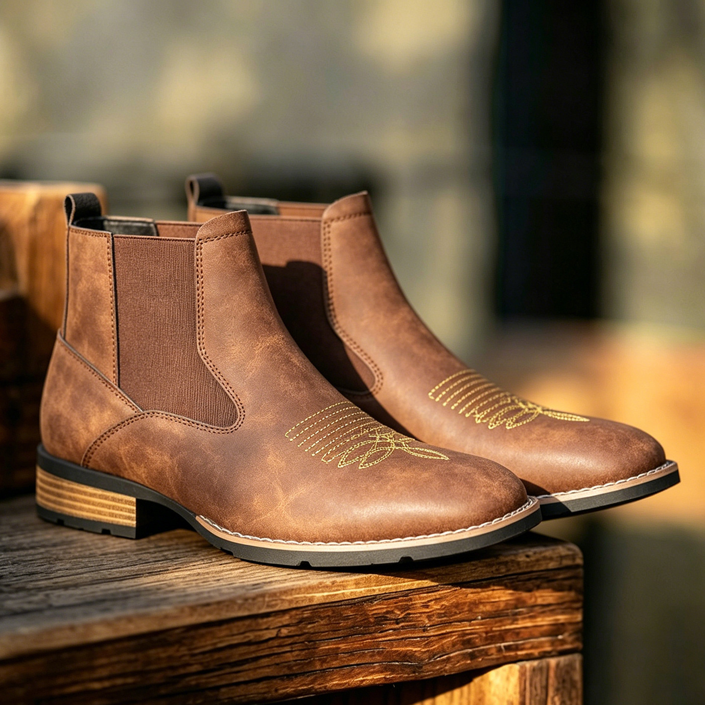 Men's Chelsea Boots Retro High Top Western Boots · YANYAN China shoe factory