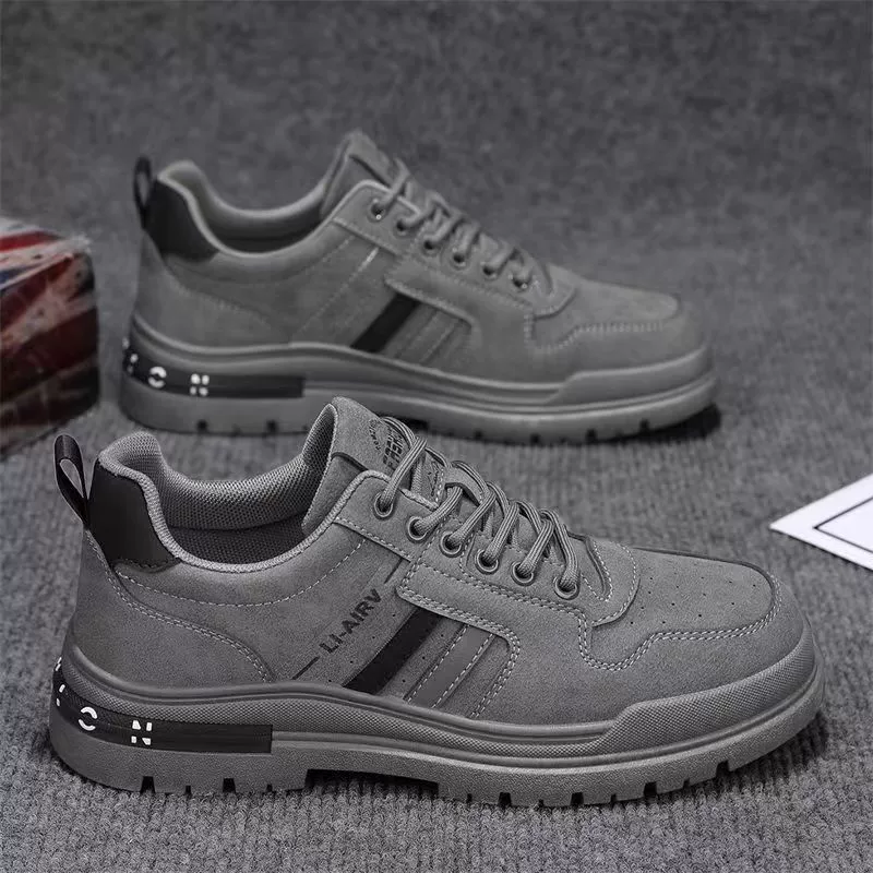 Men's Shoes 2026 New Spring Work Site Casual Labor Protection Board Shoes Anti-Slip Wear-Resistant