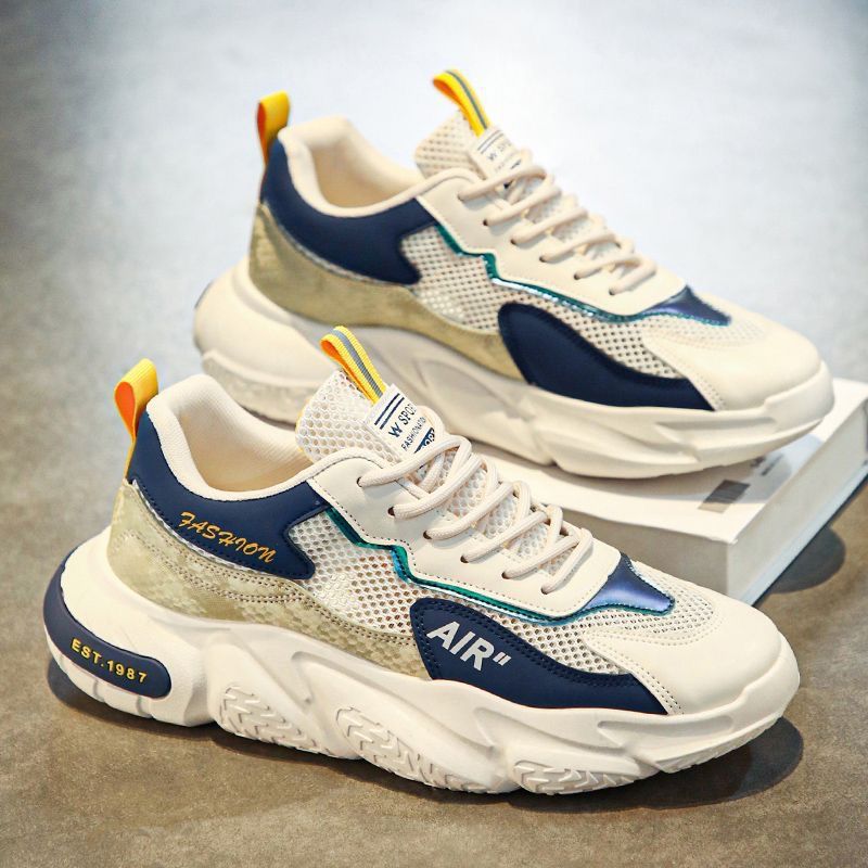 Men's Breathable Mesh Platform Sneakers · YANYAN China shoe factory