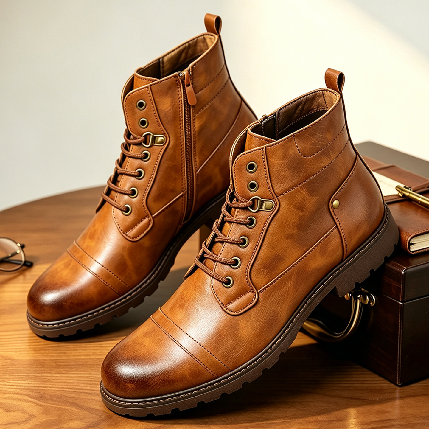 Men's British Style Martin Boots · YANYAN China shoe factory