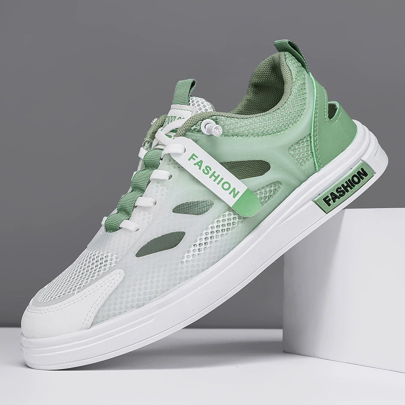 2026 Summer Men's New Thin Breathable Wading Shoes, Fashion Hollow Mesh Casual Sneakers, Board Shoes