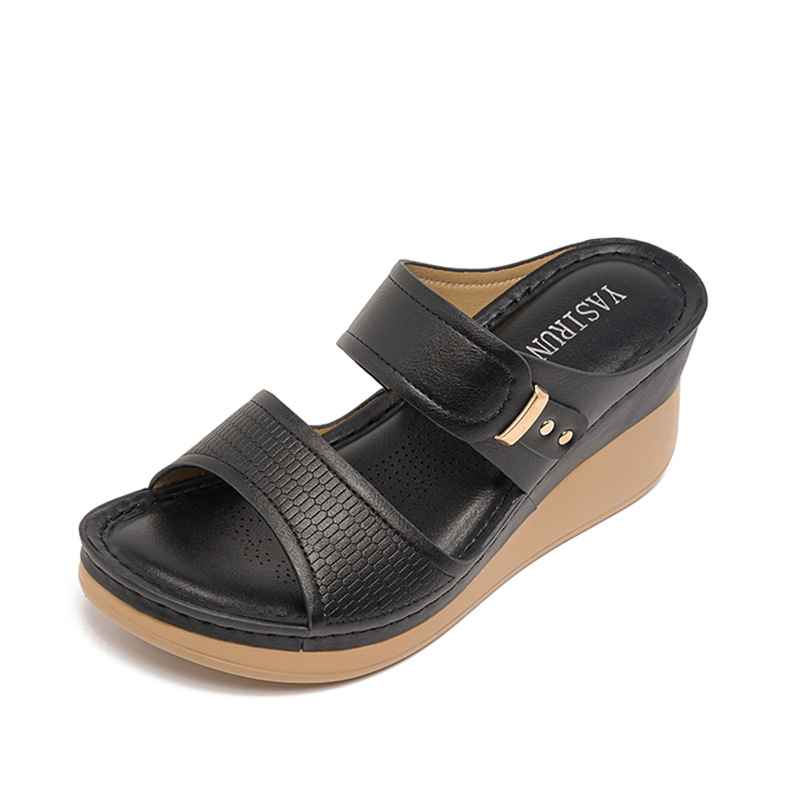 Women's Peep Toe Wedge Sandals · YANYAN China shoe factory