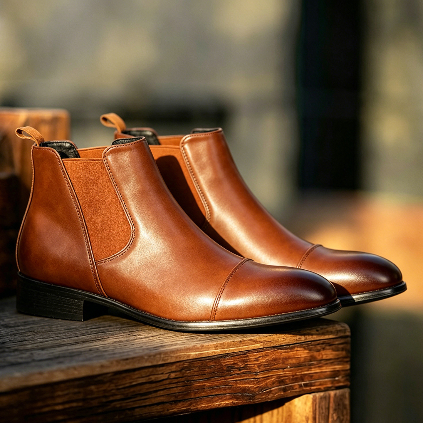 Men's Chelsea Leather Boots · YANYAN China shoe factory