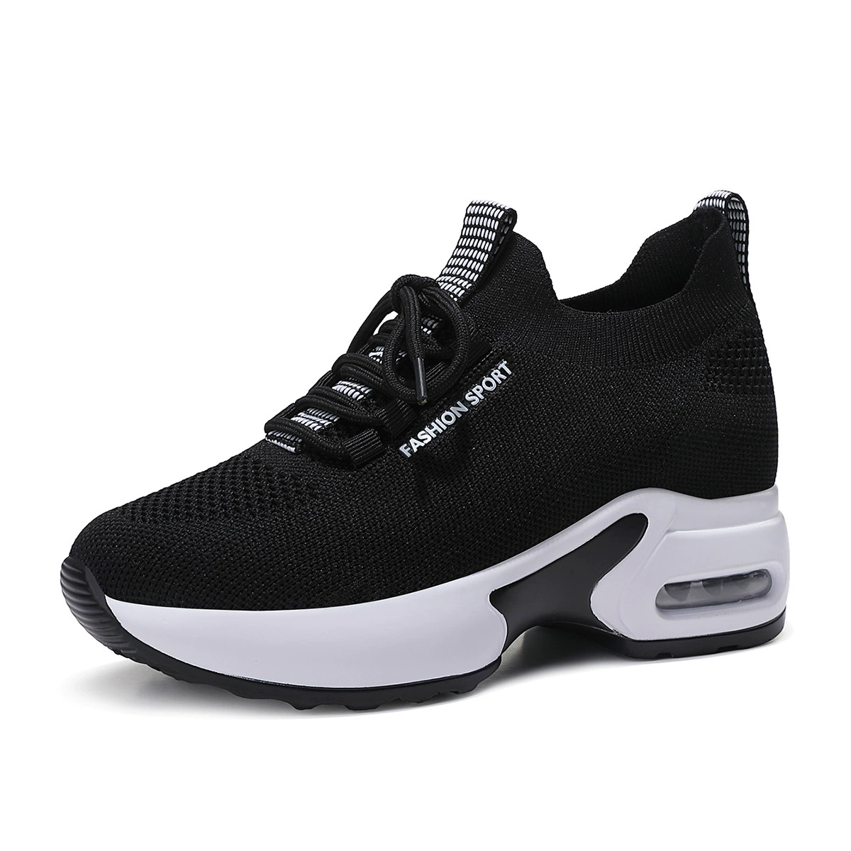 2025 Spring New Height Increasing Women Shoes Breathable Fashion Casual Dance Mother Shoes Soft Sole