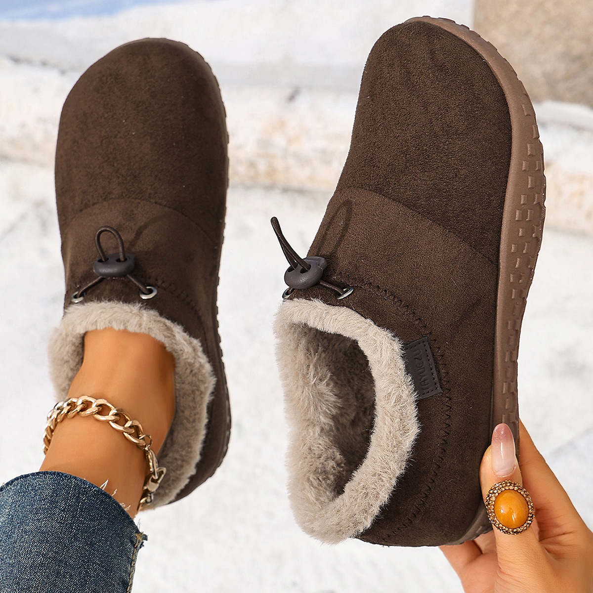 Women's Thermal Slip-On Winter Boots · YANYAN China shoe factory