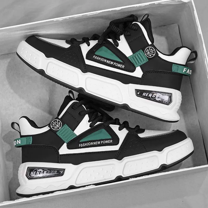Herren Winter 2026 High-Top Chunky Board-Schuhe, rutschfeste Basketball-Freizeit-Sneaker · MOHE China shoe factory
