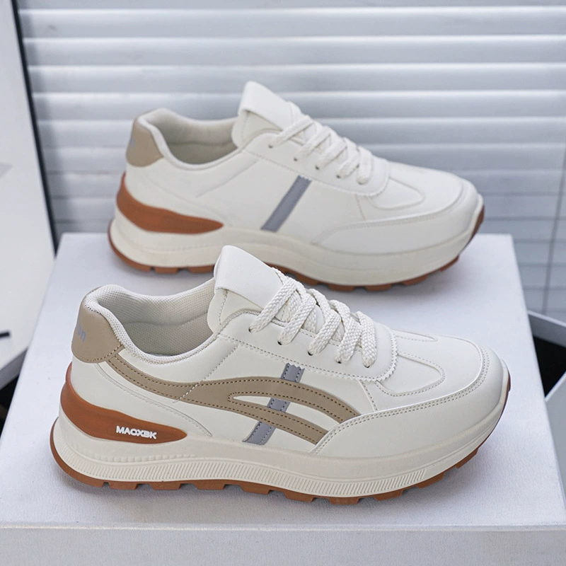 Tênis Dad Shoes Cano Alto Respiráveis Primavera para Mulher, Casuais Coreano Sola Grossa com Elevação