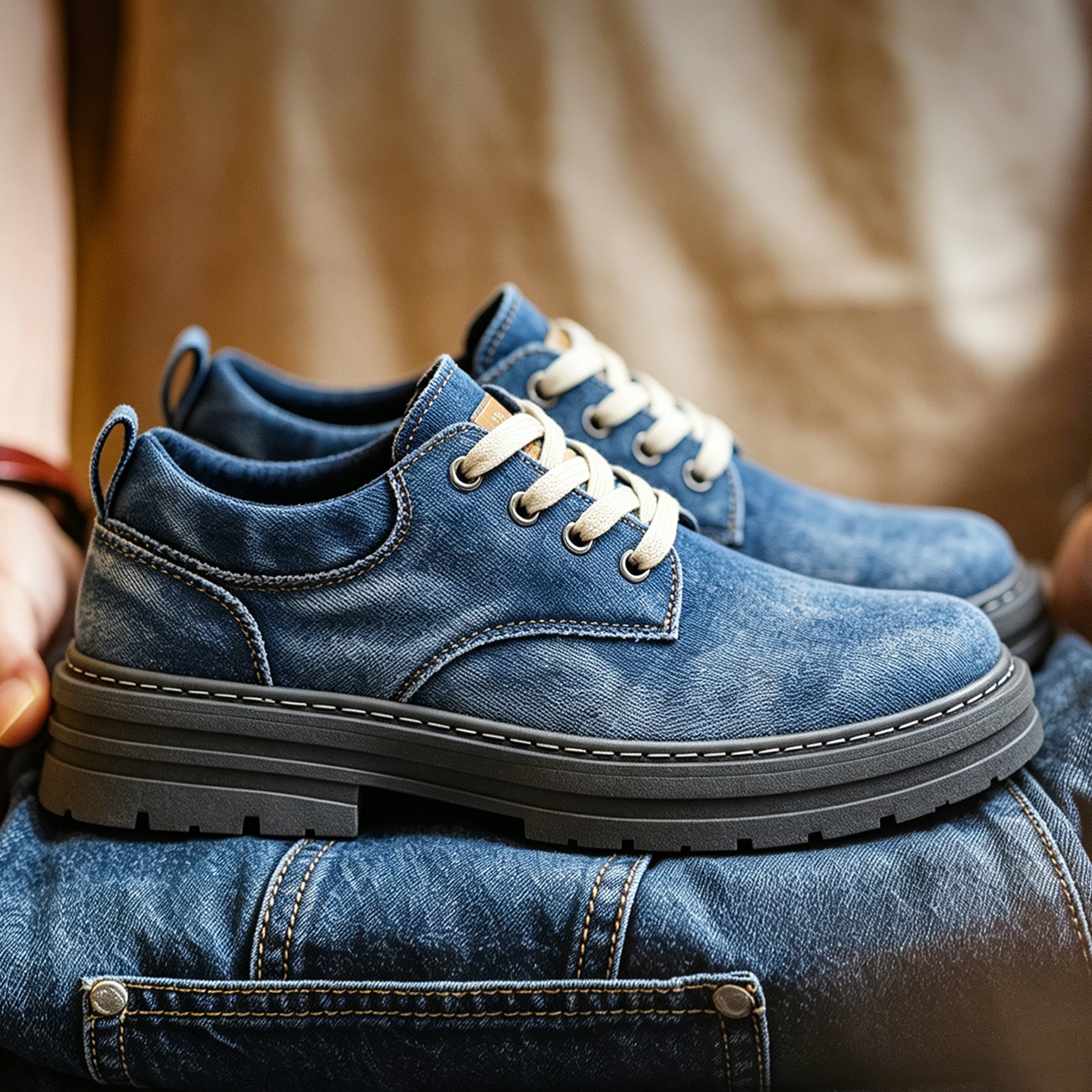 Men's Platform Derby Leather Shoes · YANYAN China shoe factory