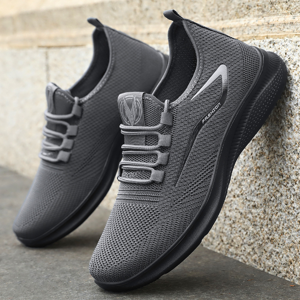 Men's Breathable Flyknit Casual Shoes · YANYAN China shoe factory