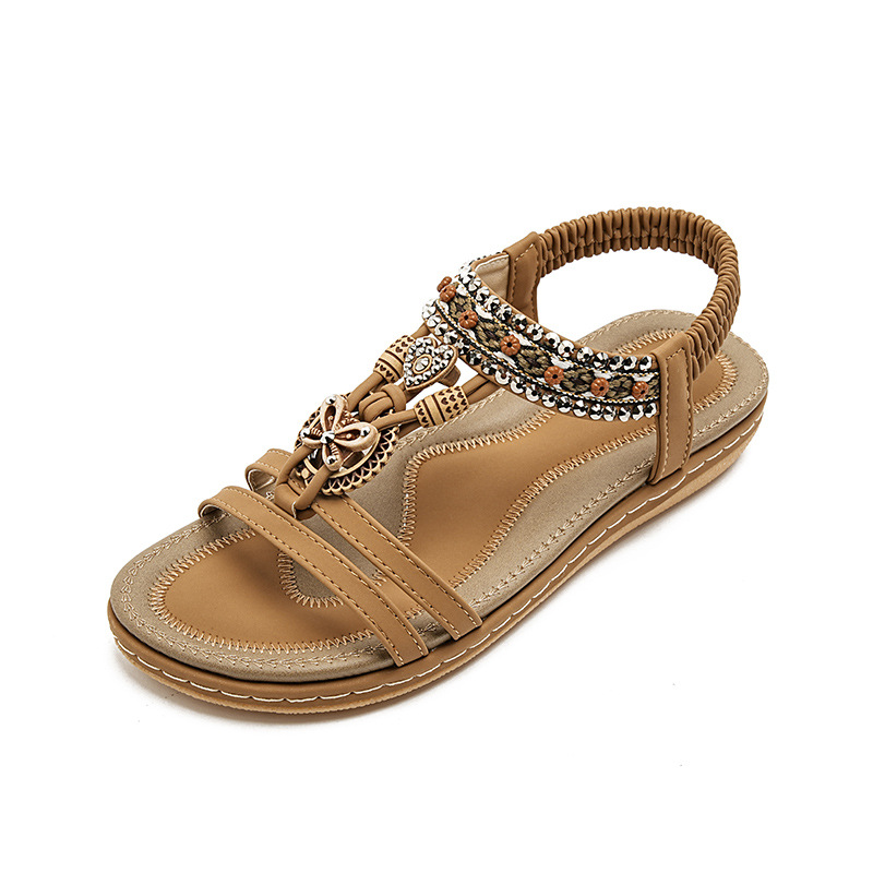 Women's Elastic Flat Sandals · YANYAN China shoe factory