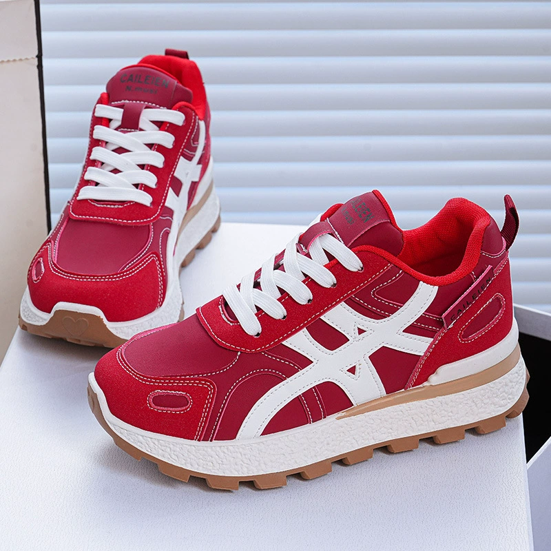 Zapatillas chunky para mujer, otoño 2025, suela gruesa, ligeras y cómodas, casuales