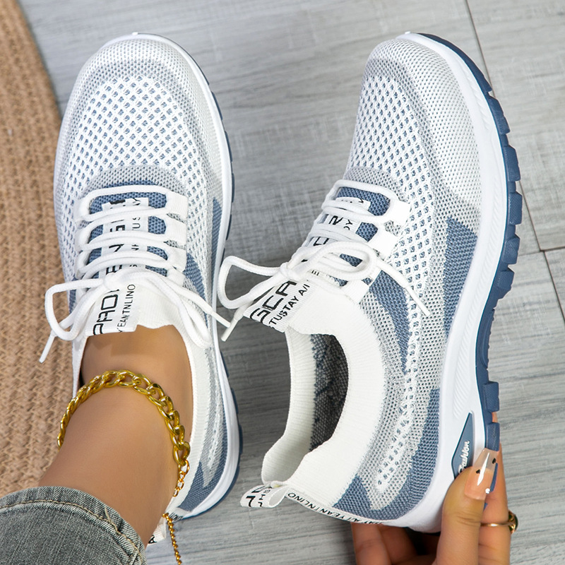 Women's Flyknit Sneakers Lightweight Casual Shoes · YANYAN China shoe factory