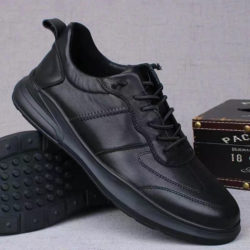 Men's New Chinese Leather Skate Shoes · YANYAN China shoe factory