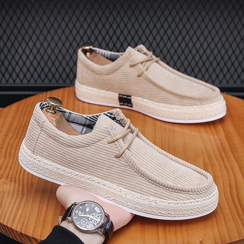 Men's Corduroy Slip On Loafers · YANYAN China shoe factory