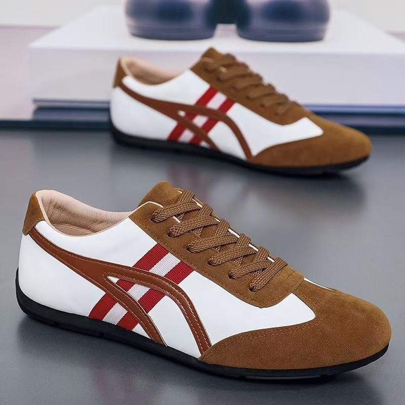 Men's Retro Colorblock German Army Sneakers · YANYAN China shoe factory