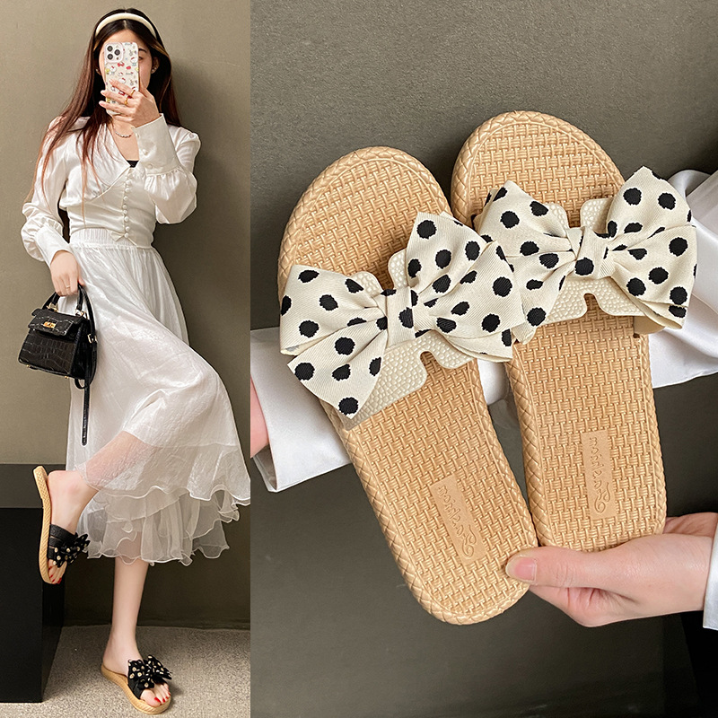 Women's Polka Dot Slide Sandals · YANYAN China shoe factory