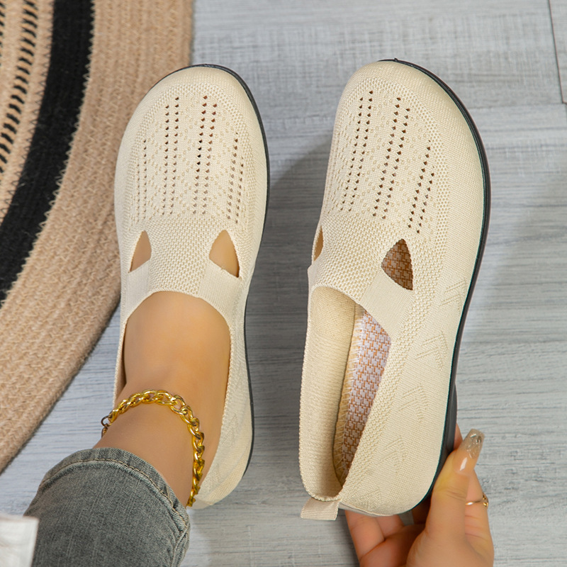 Women's Slip-On Breathable Flat Shoes · YANYAN China shoe factory