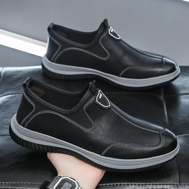 Men's Soft Leather Slip-On Business Shoes · YANYAN China shoe factory