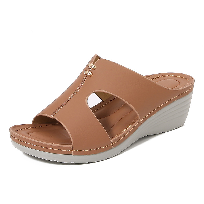 Women's Comfort Wedge Slide Sandals · YANYAN China shoe factory