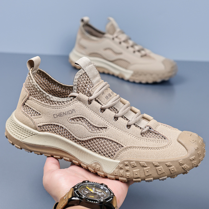 Men's Breathable Mesh Work Safety Shoes · YANYAN China shoe factory