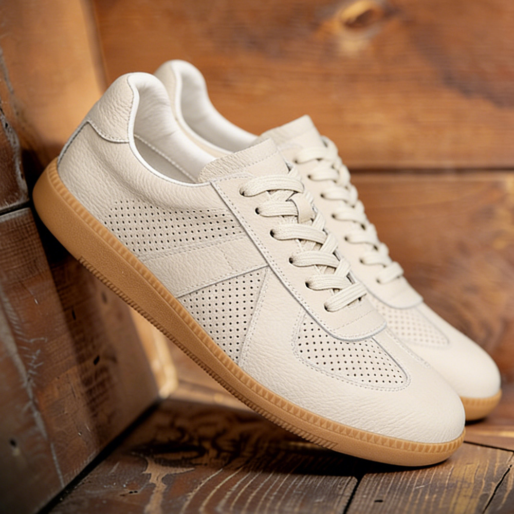 Men's Black Leather Skate Shoes · YANYAN China shoe factory