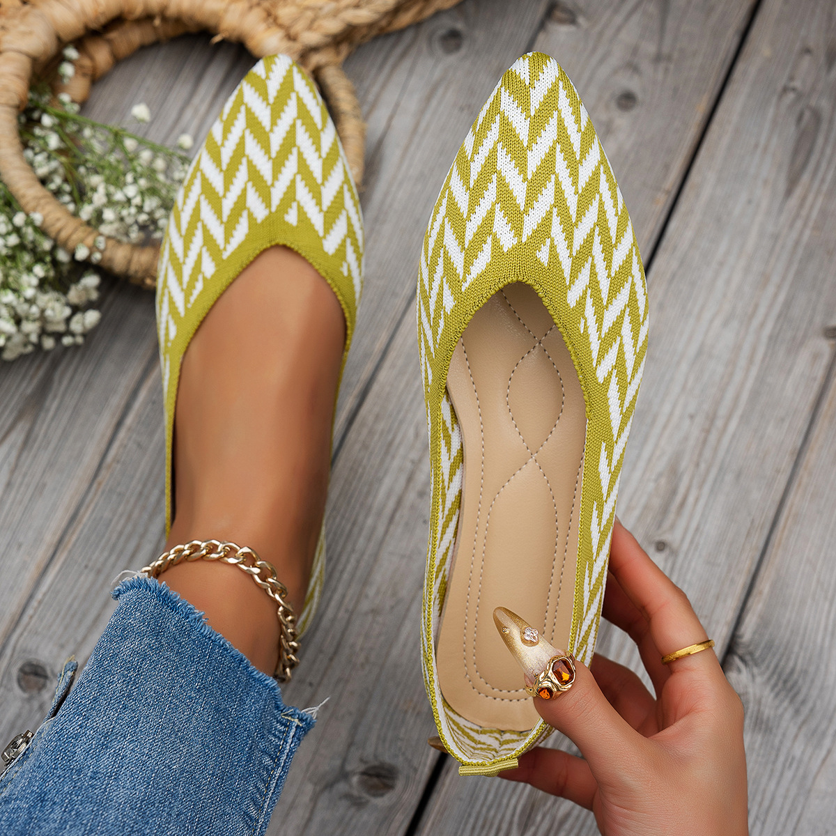 Women's Flyknit Flat Shoes · YANYAN China shoe factory