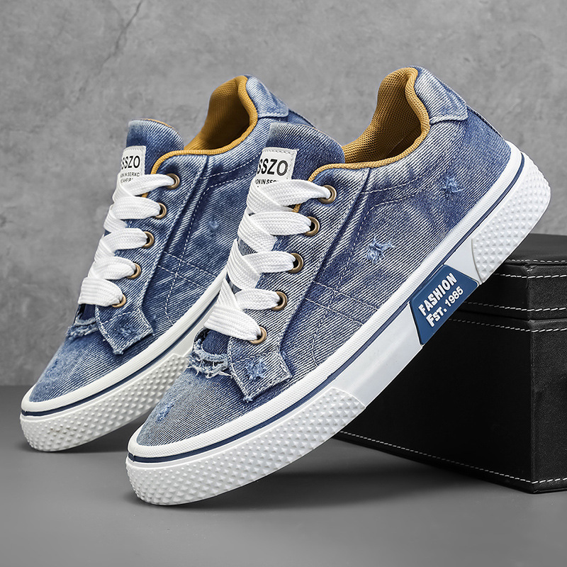 Men's Retro Breathable Canvas Skate Shoes · YANYAN China shoe factory