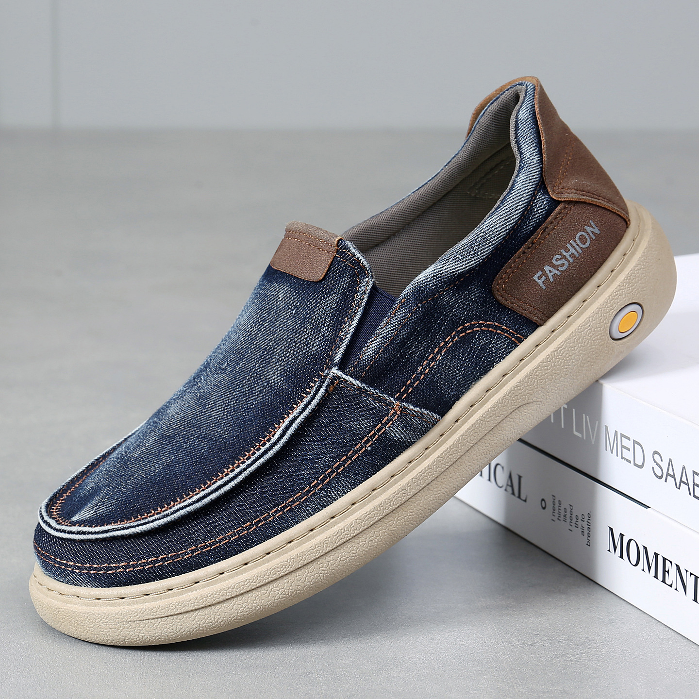 Men's Canvas Slip-On Shoes · YANYAN China shoe factory