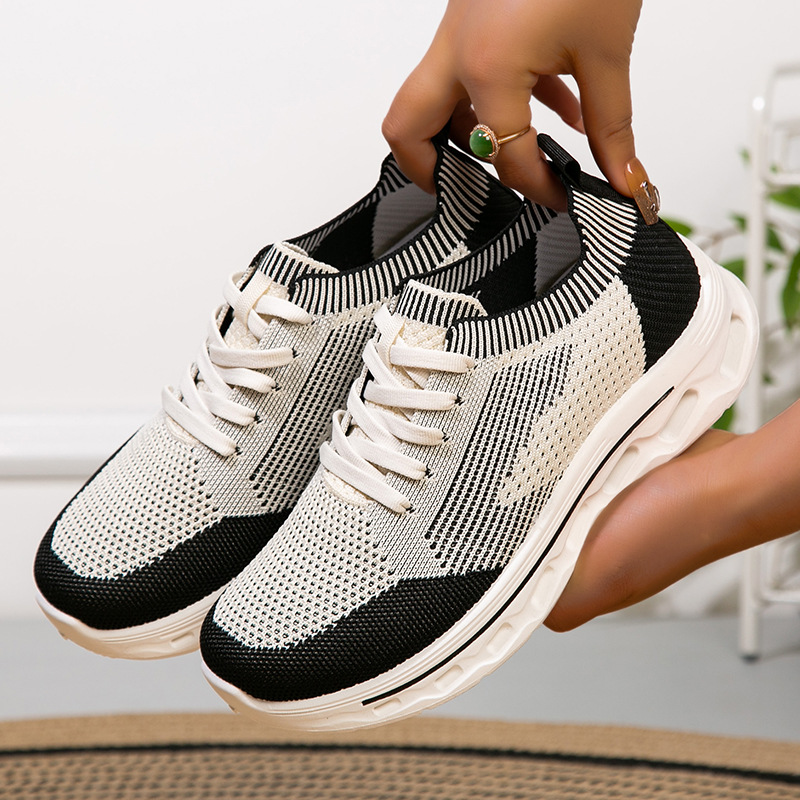 Men's Flyknit Breathable Casual Sneakers · YANYAN China shoe factory