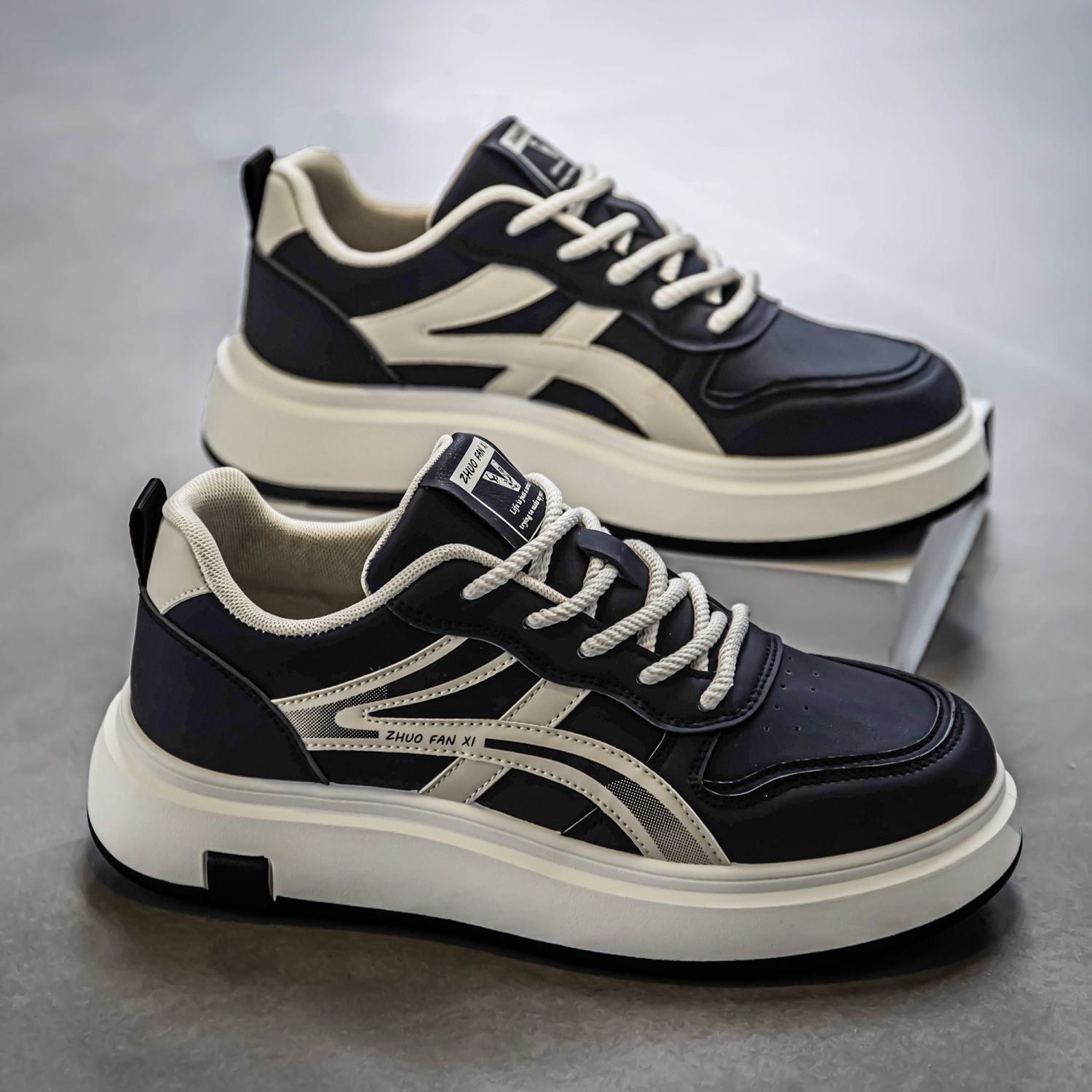 Men's Breathable Casual Skate Shoes Height Increasing · YANYAN China shoe factory