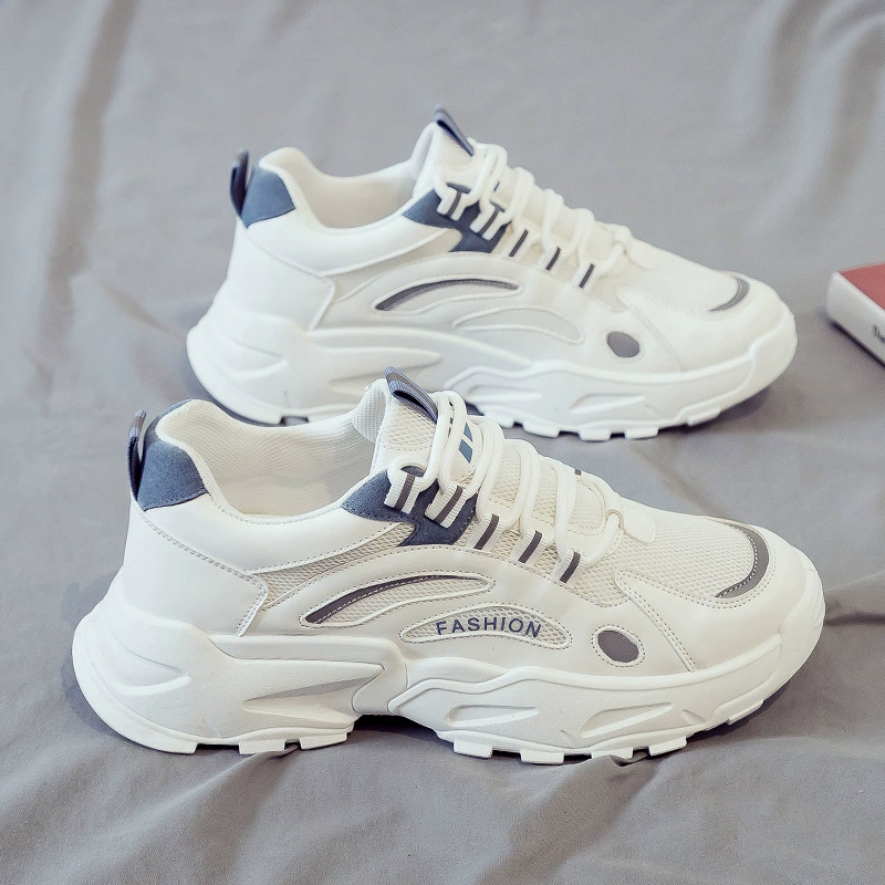 Herren-atmungsaktive Mesh-Laufschuhe 2026 Winter erhöhend Dad-Sneaker · MOHE China shoe factory