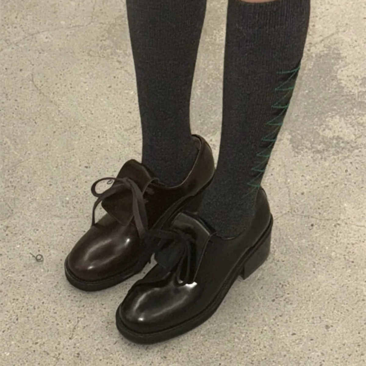 Damen Neue OpenYY Rundzehen Blockabsatz Mary Jane Schuhe, Frühling Herbst Flats