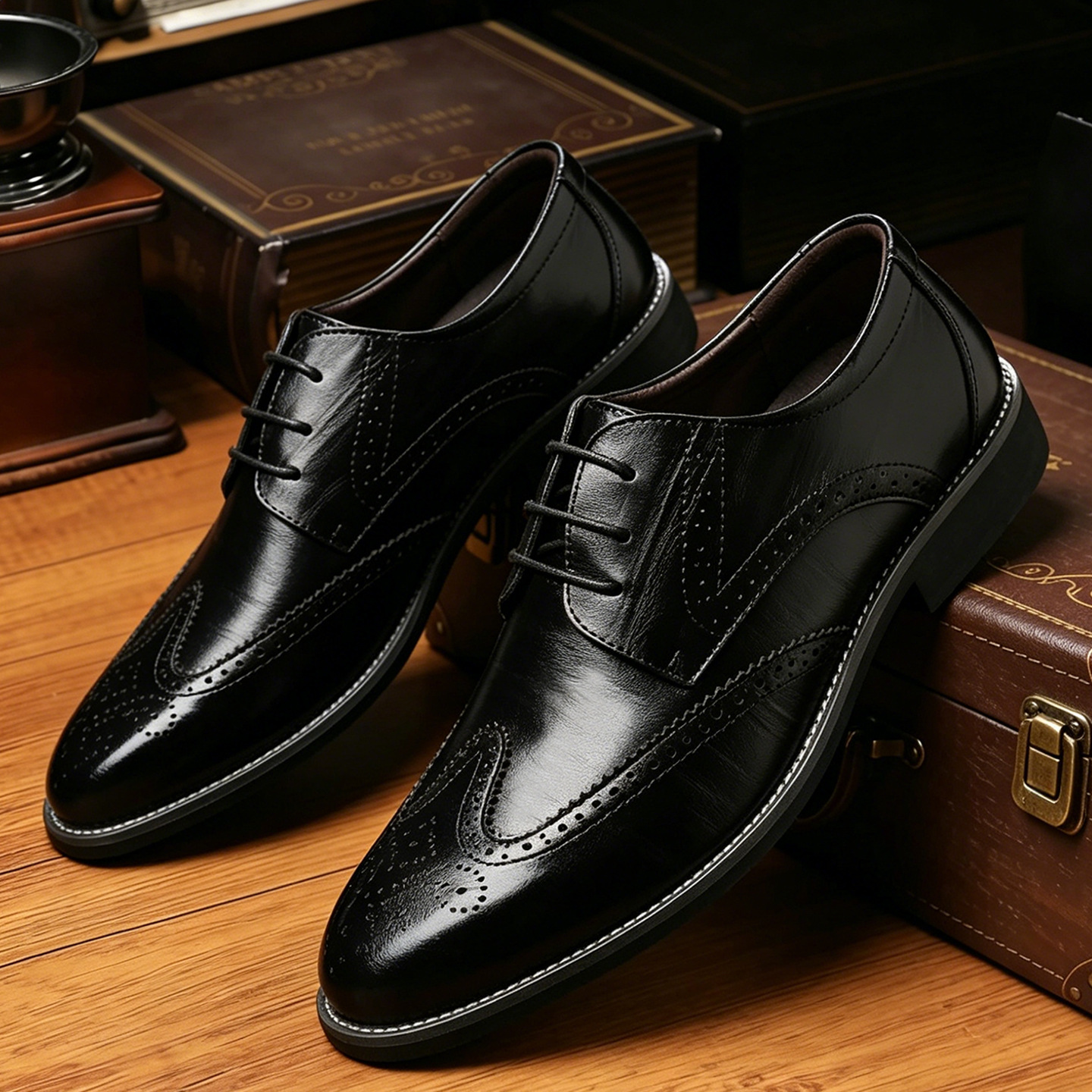 Men's Brogue Derby Dress Shoes · YANYAN China shoe factory