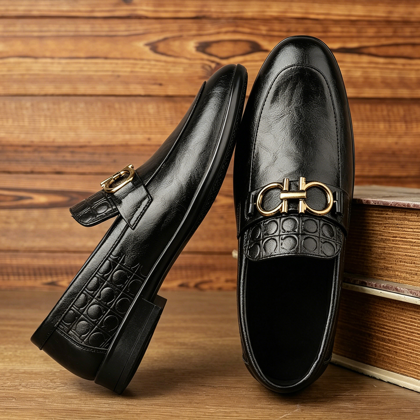 Men's Leather Slip-On Loafers · YANYAN China shoe factory