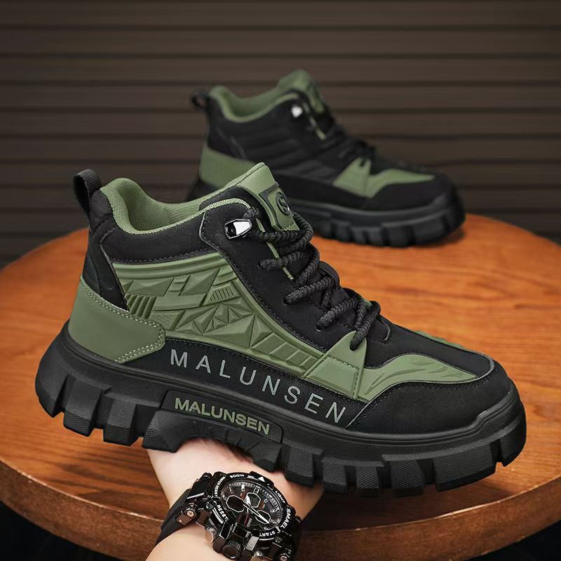 Men's High Top Retro Work Martin Boots · YANYAN China shoe factory