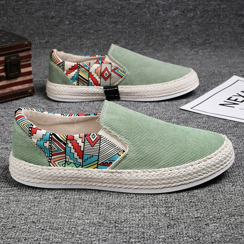 Sapatos Slip-On em Lona Masculinos 2026 Inverno Respiráveis Sola de Mil Camadas