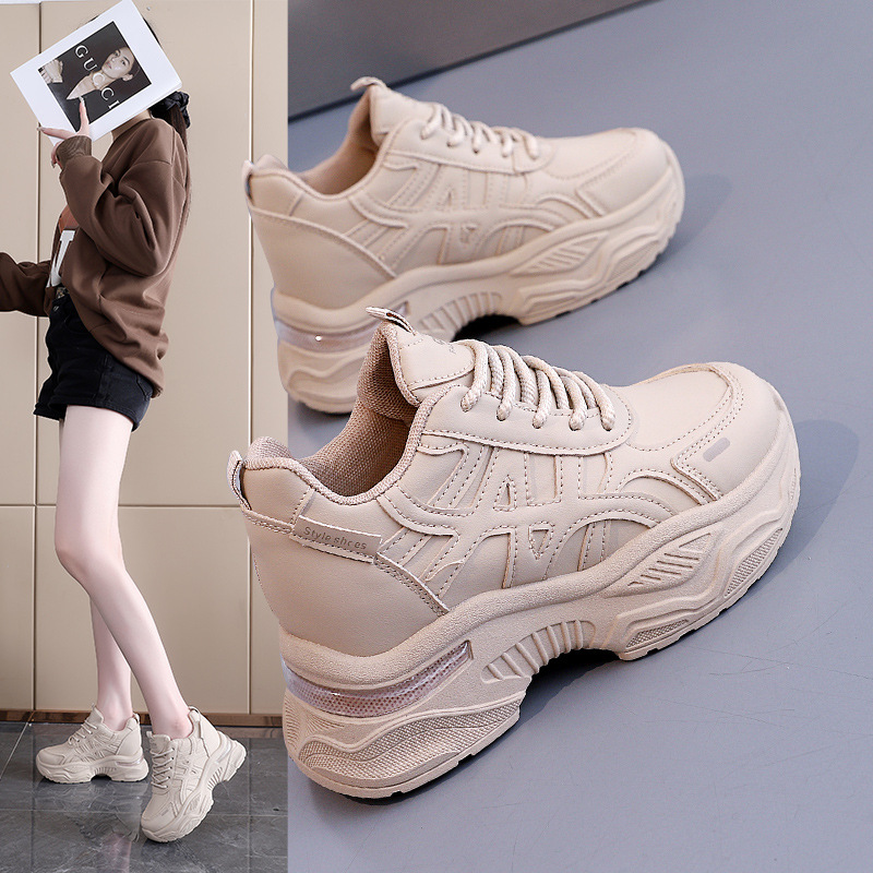 Women's Hidden Heel Platform Dad Sneakers · YANYAN China shoe factory
