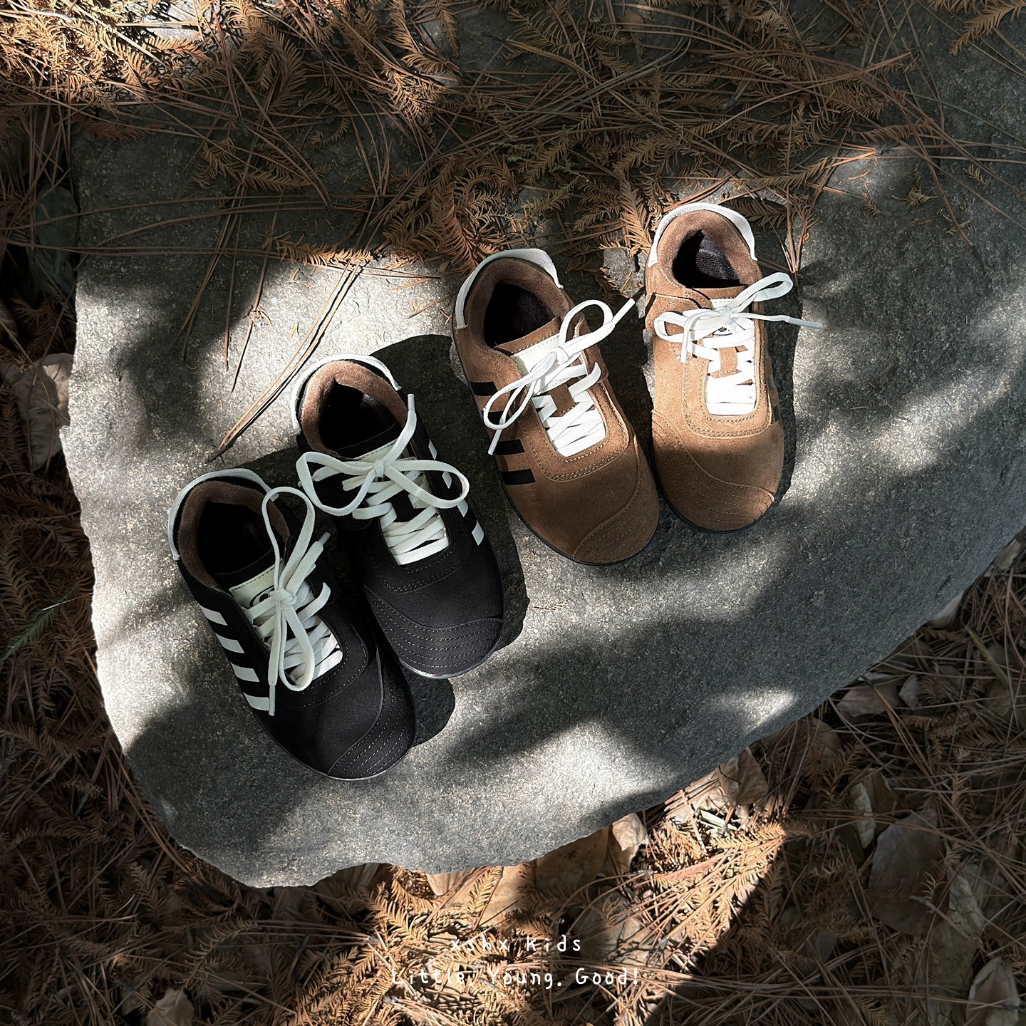 XSHX chaussures de course rétro allemandes pour enfants, unisexe automne hiver camouflage scratch antidérapant caoutchouc