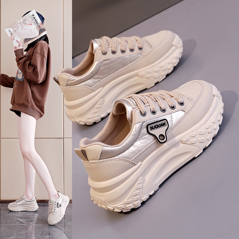 Women's Thick Sole White Skate Shoes · YANYAN China shoe factory