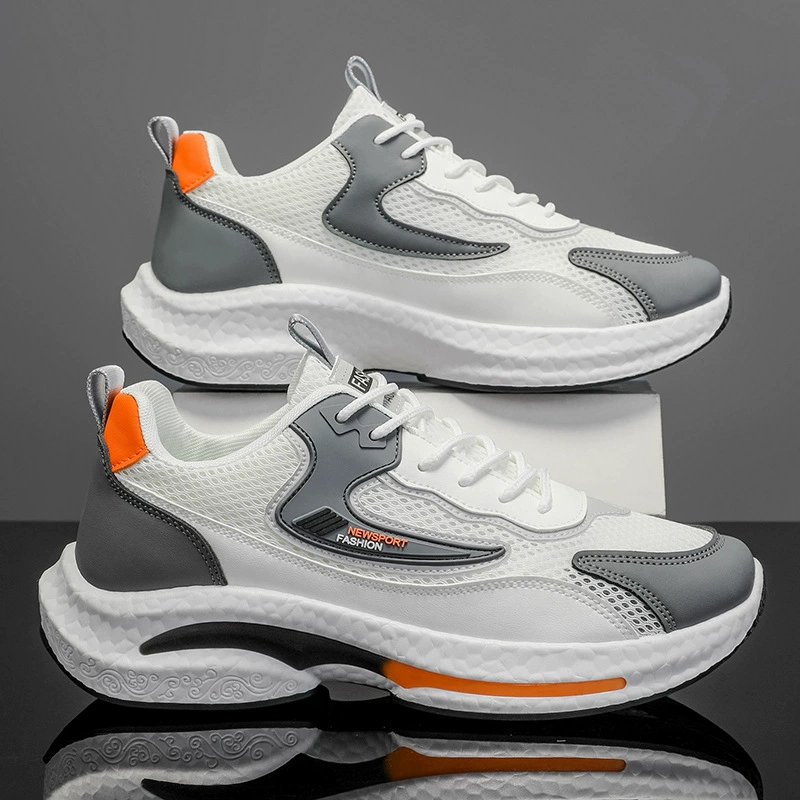 Nouvelles chaussures en mesh décontractées respirantes pour homme, hiver 2026, sneakers de course polyvalentes à semelle souple · MOHE China shoe factory