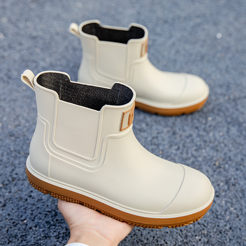 Couple's PVC Waterproof Short Rain Boots · YANYAN China shoe factory