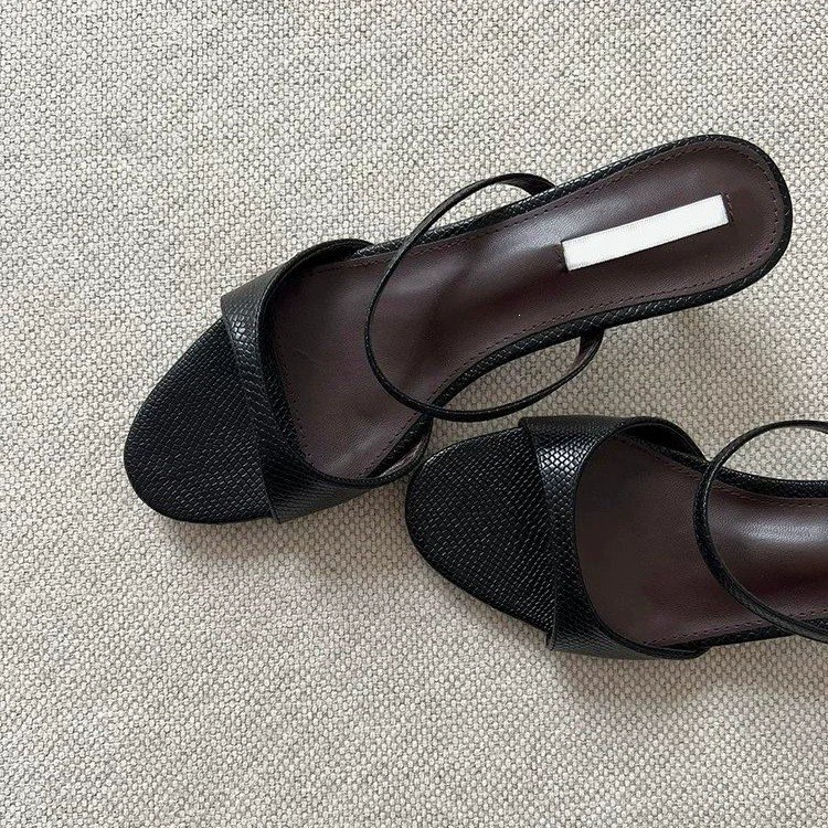 Chuyuji Mules à Talon Stiletto, Bout Rond, Bride, Femme Été, Sexy Glissières · MOHE China shoe factory