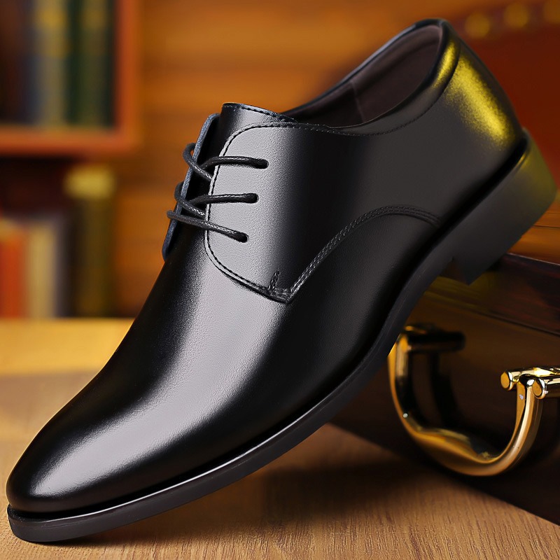 Men's Pointed Toe British Leather Shoes · YANYAN China shoe factory