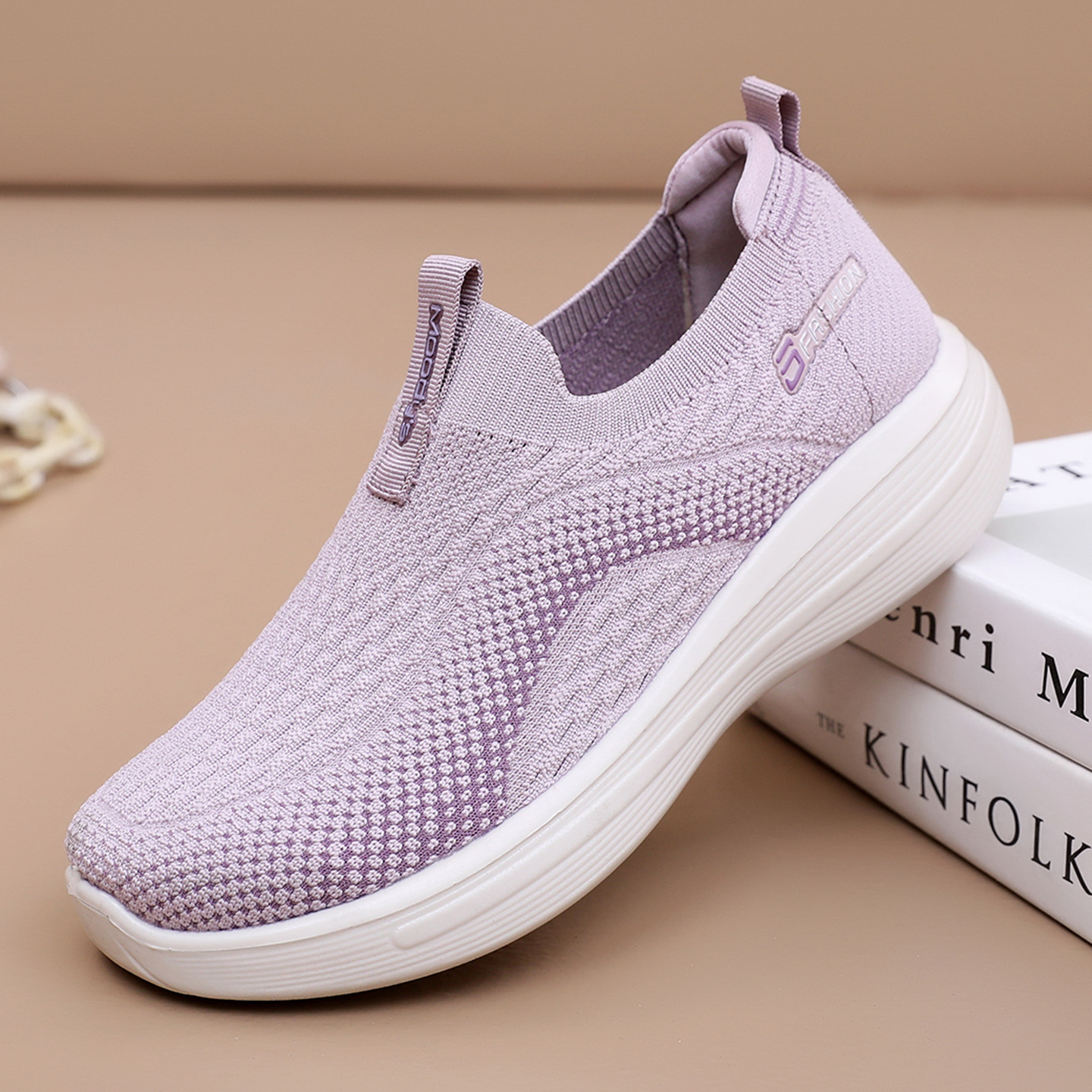 Women's Slip-On Walking Shoes Soft Sole Breathable · YANYAN China shoe factory